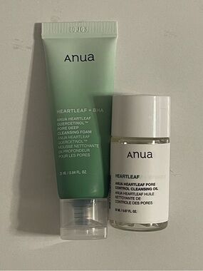 Anua Heartleaf Pore Deep Cleansing Foam & Oil Duo Minis